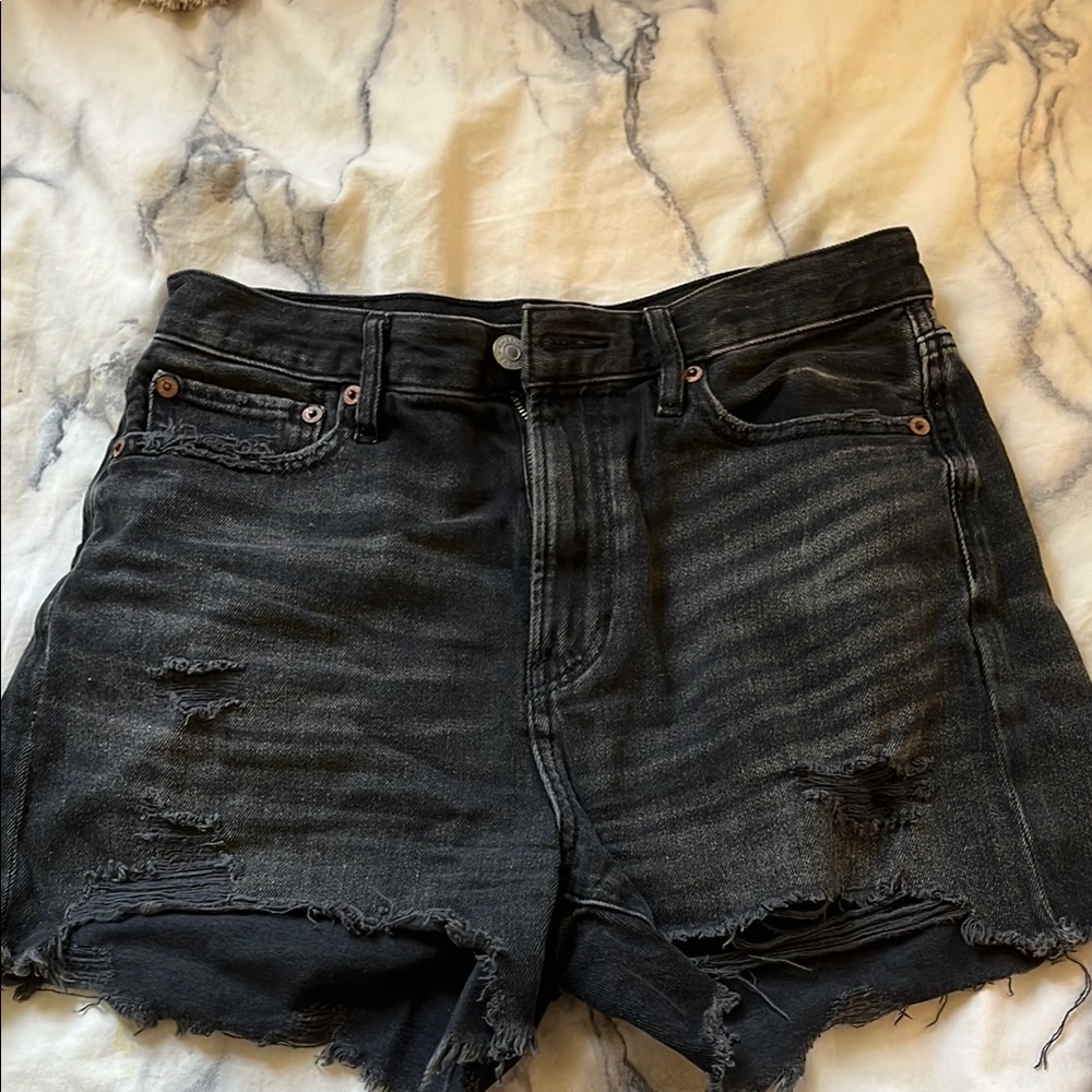 American Eagle Black Denim Shorts